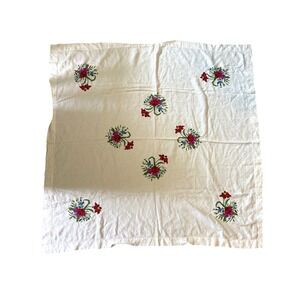 Vintage Tablecloth, square - roughly 46x46